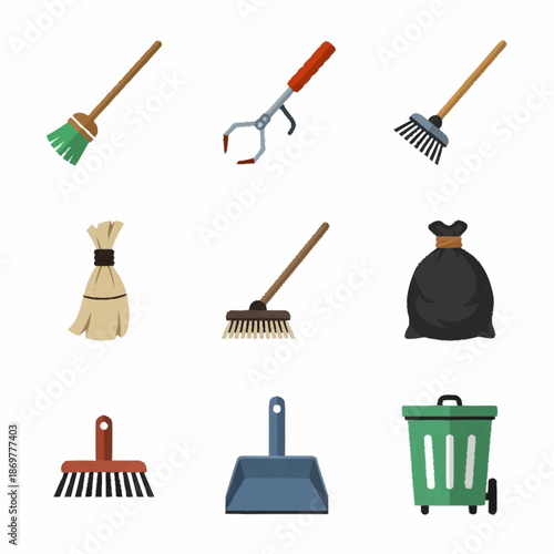 Cleaning Tools and Equipment for Housekeeping.