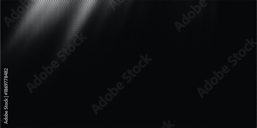 Halftone yellow dots pattern and black gradient grunge texture background. Dotted line comic sport style vector illustration.