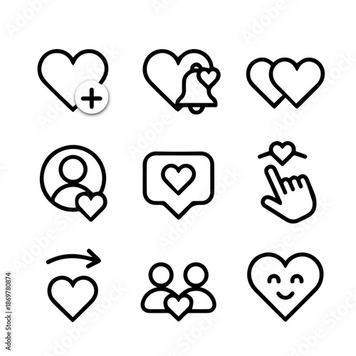 dating icon, love app, social media icon, heart like, match icon, valentine dating, relationship, chat icon, notification, ui icon, app icon, minimal vector, modern flat