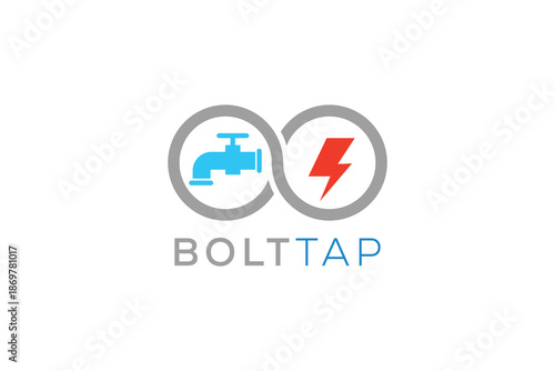 Bolt Tap Logo Design for Technology, Energy, and Digital Services Brand Identity