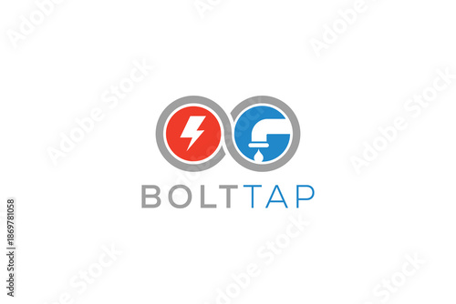 Bolt Tap Logo Design for Technology, Energy, and Digital Services Brand Identity