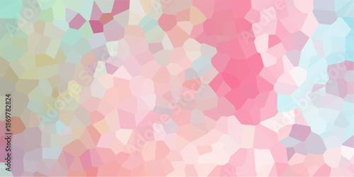 pink and white stone tile pattern. Geometric Retro Tiles Pattern and Quartz Crystal Voronoi Diagram Background .Quartz glass natural fragment. pink broken glass grunge art vintage vector.