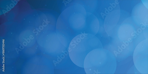 Blue Abstract Bokeh Background With Soft Light Circles For Abstract Design And Tech Projects eps10