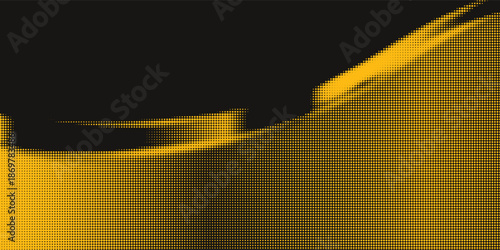 Abstract vector torn halftone fluid wavy rhombus frame. Scratched dotted pop art dynamic frame.