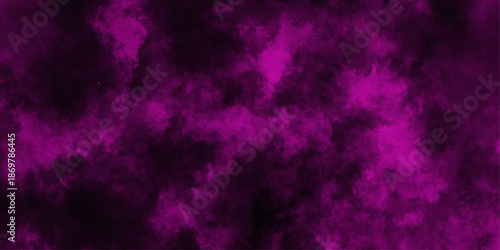 Abstract black and purple fantasy watercolor background abstract fire flame grunge texture background .Old vintage grunge pattern distressed purple painted smoky textured teal color powder Sugarplum.