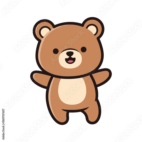 Cute Cartoon Bear Illustration