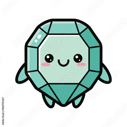 Adorable Cartoon Turtle Illustration