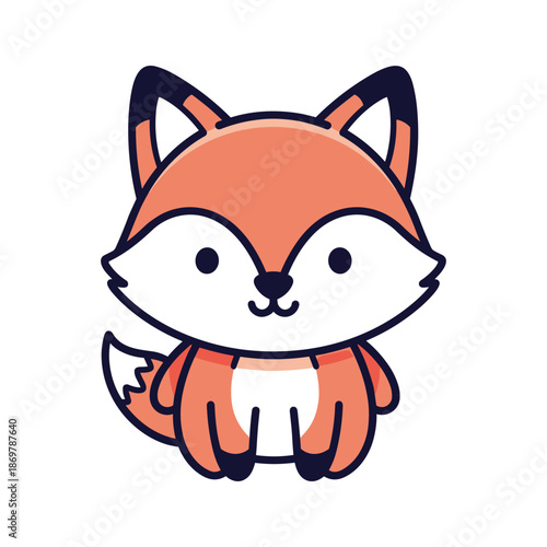 Adorable Cartoon Fox Illustration