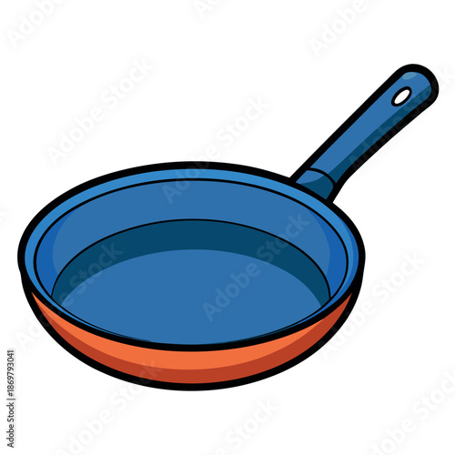 Skillet isolated on white background