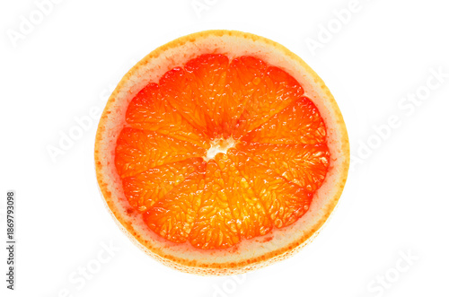 Aufgeschnittene Scheibe  einer Pampelmuse