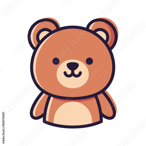 Adorable Cartoon Bear Illustration