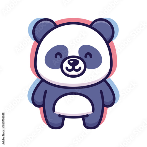 Adorable Cartoon Panda Bear Illustration