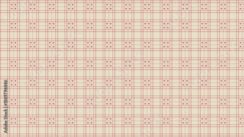 A grid pattern with red lines on a beige background