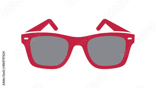 Vector illustration of pink sunglasses
