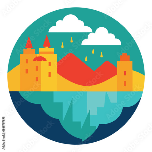 A high quality eye catching image of a vibrant 