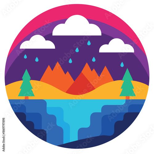 A high quality eye catching image of a vibrant 