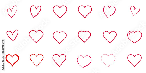 Minimalist pink heart grid pattern on white background for February 14th Valentine, geometric linear composition with simple romantic stripes, basic love element for Galentine wedding celebration.