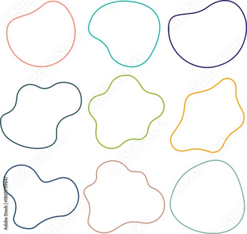 Colorful cookie cutters in various shapes