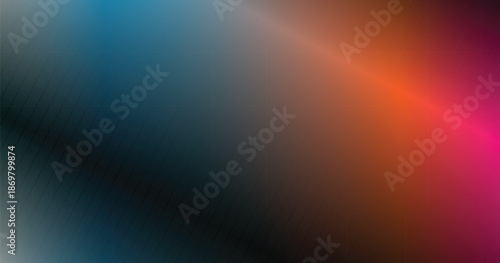 Diagonal lines gradient background with blue orange pink and gray colors abstract.
