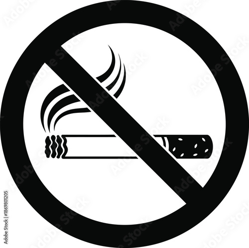 No Smoking Sign Indicating Prohibition of Tobacco Use