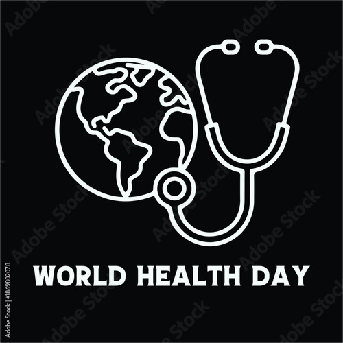 World Health Day: Caring for Every Life T-shirt Design and Vector.