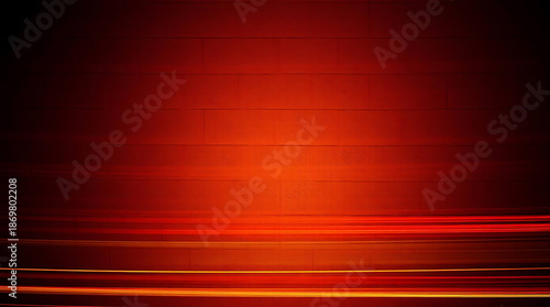 Vibrant orange and red sunset over the ocean with warm glowing light on the horizon at dusk