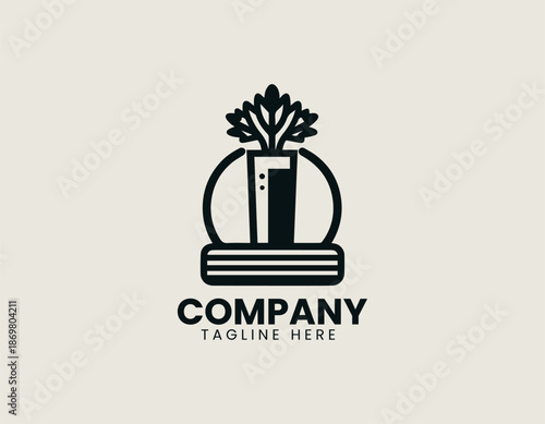 celery juice black vector logo illustrator