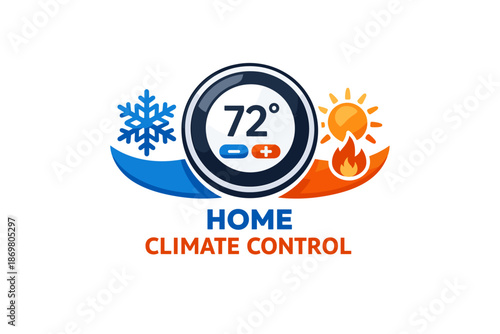 Smart home climate control: temperature, heating, cooling illustrated