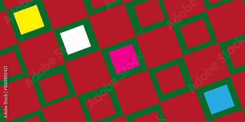 Holiday Christmas Red Green Gold Pixel Texture Abstract Pattern Background