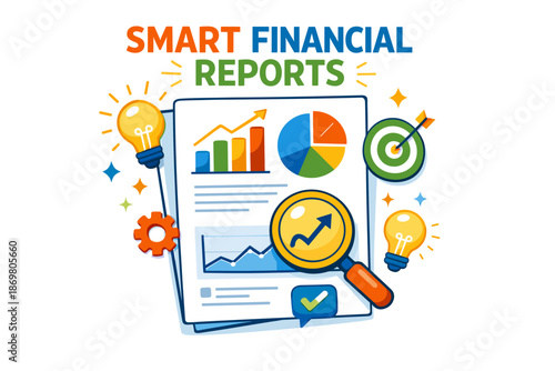 Smart financial reports with graphs and charts for effective analysis