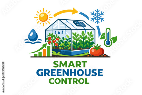 Smart greenhouse control system with climate and plant growth management