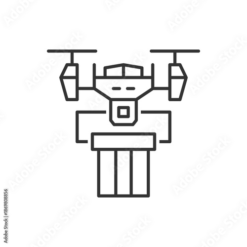 Drone Delivery Box Icon
