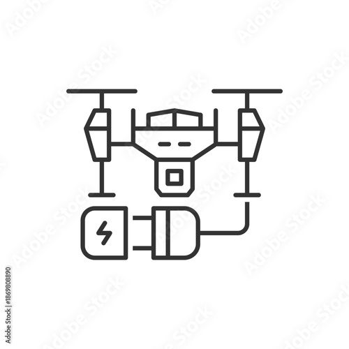 Drone Charger Plug Icon