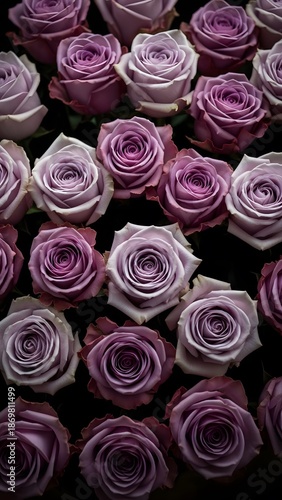 Beautiful purple roses for valentine's day romantic bouquets and gifts