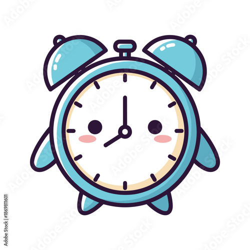 Cartoon Alarm Clock Illustration