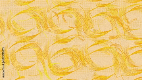 Abstract Background with Yellow Stripes Gold Yellow Abstract Leaf Pattern Background for Design.