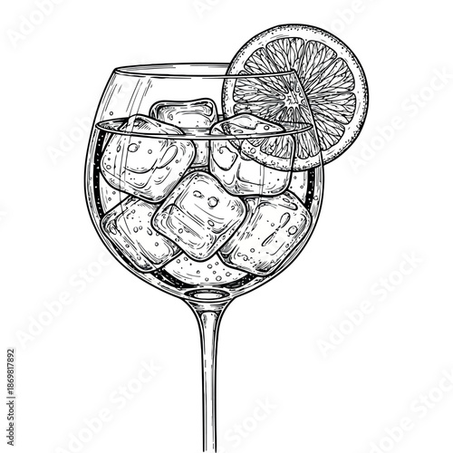 Colorful mug tipping over spilling a dark liquid onto a white surface illustration