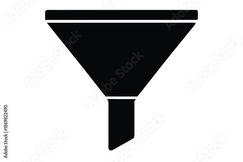 filter icon silhouette vector