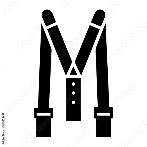 Classic suspenders icon representing a stylish and functional clothing accessory