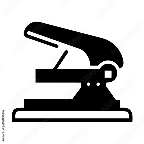Classic office essential two-hole paper puncher icon for document organization