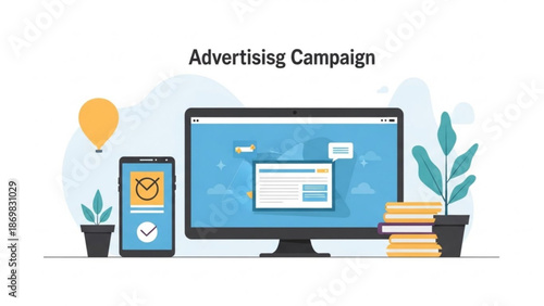 Effective advertising campaign on computer and mobile devices