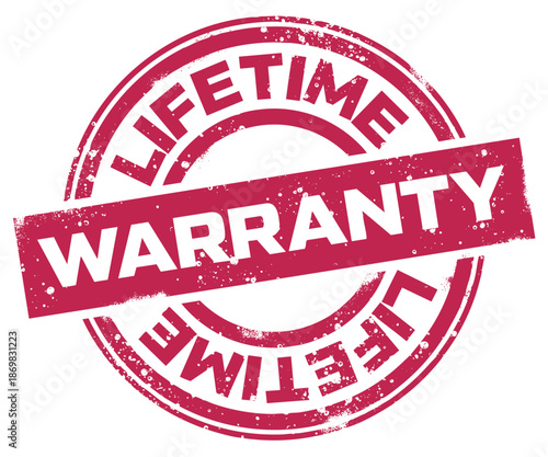 Lifetime Warranty Service Rubber Stamp