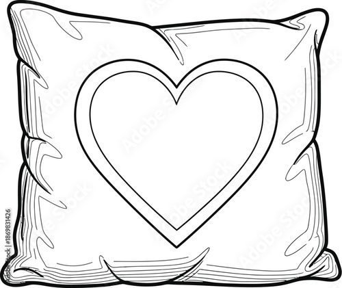 Heart shaped pillow for love and comfort