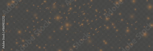 Abstract golden dust glow background with light particles