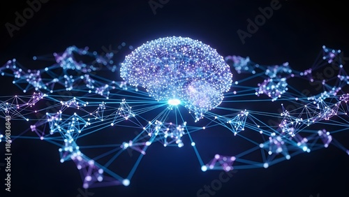 Artificial Intelligence Data Network Technology Concept