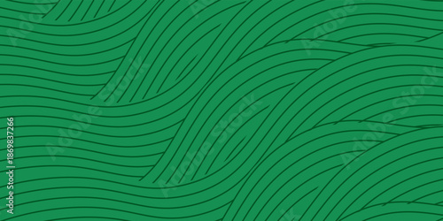 farm green banner, organic abstract background with fields. wavy green lines, natural organic products. ecology background. striped farmer green Pattern