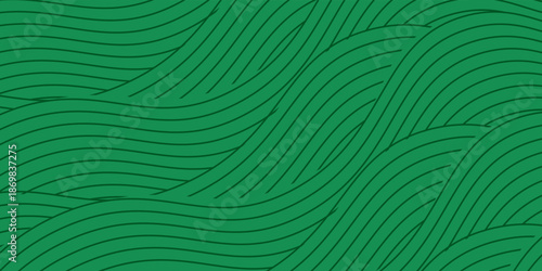 farm green banner, organic abstract background with fields. wavy green lines, natural organic products. ecology background. striped farmer green Pattern