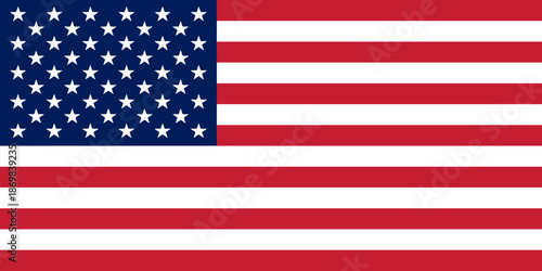 American flag of United States of America