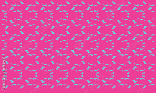 Various size grey colour particles make artwork on red background