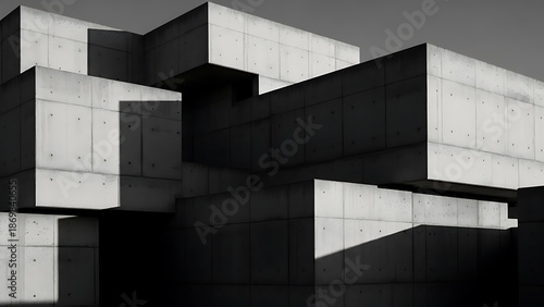 Abstract concrete structure